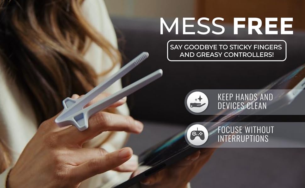 Mess Free say goodbye to sticky fingers and greasy controllers, keep hands and devices clean